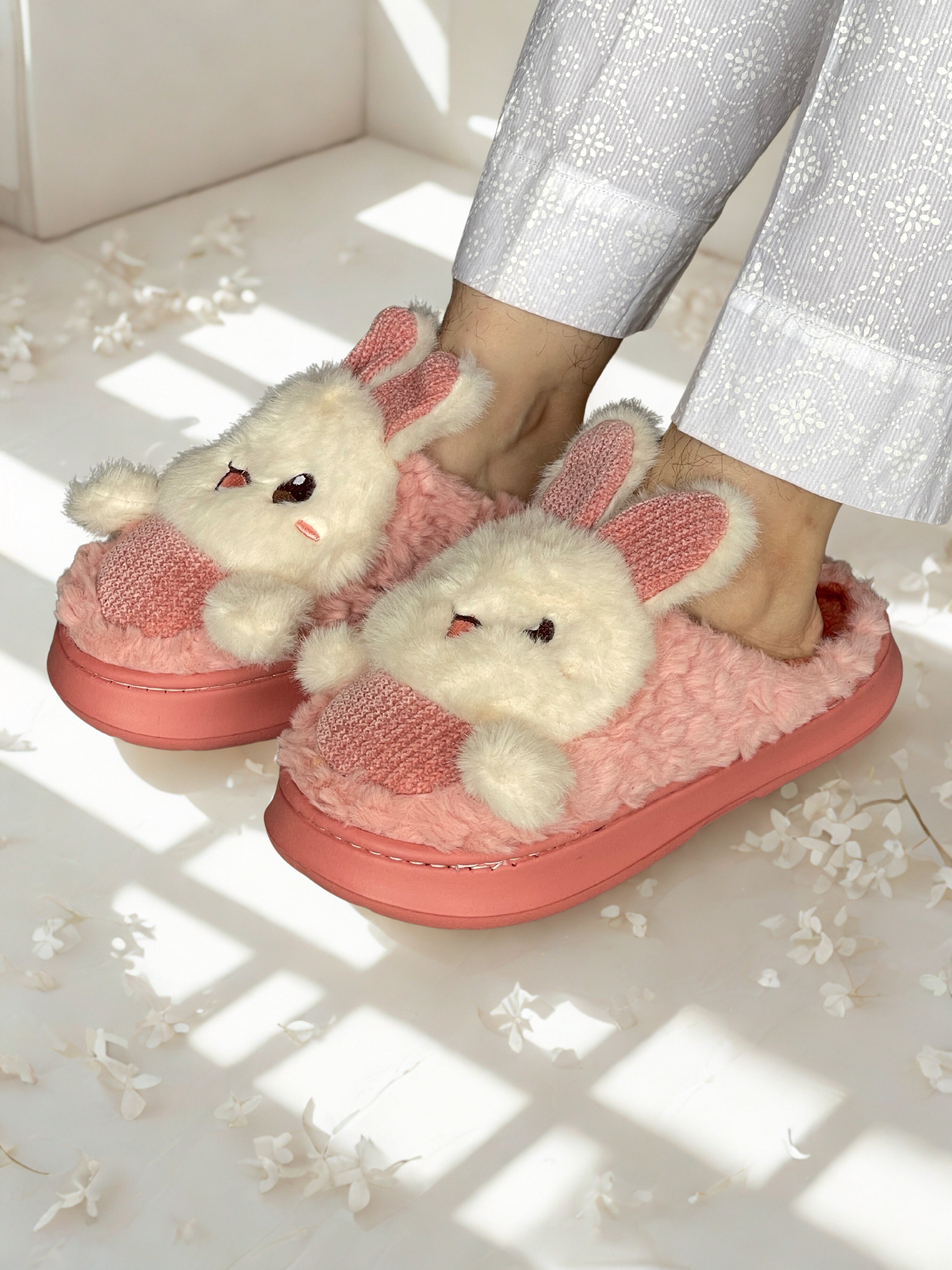 Fuzzy Bunny Mules