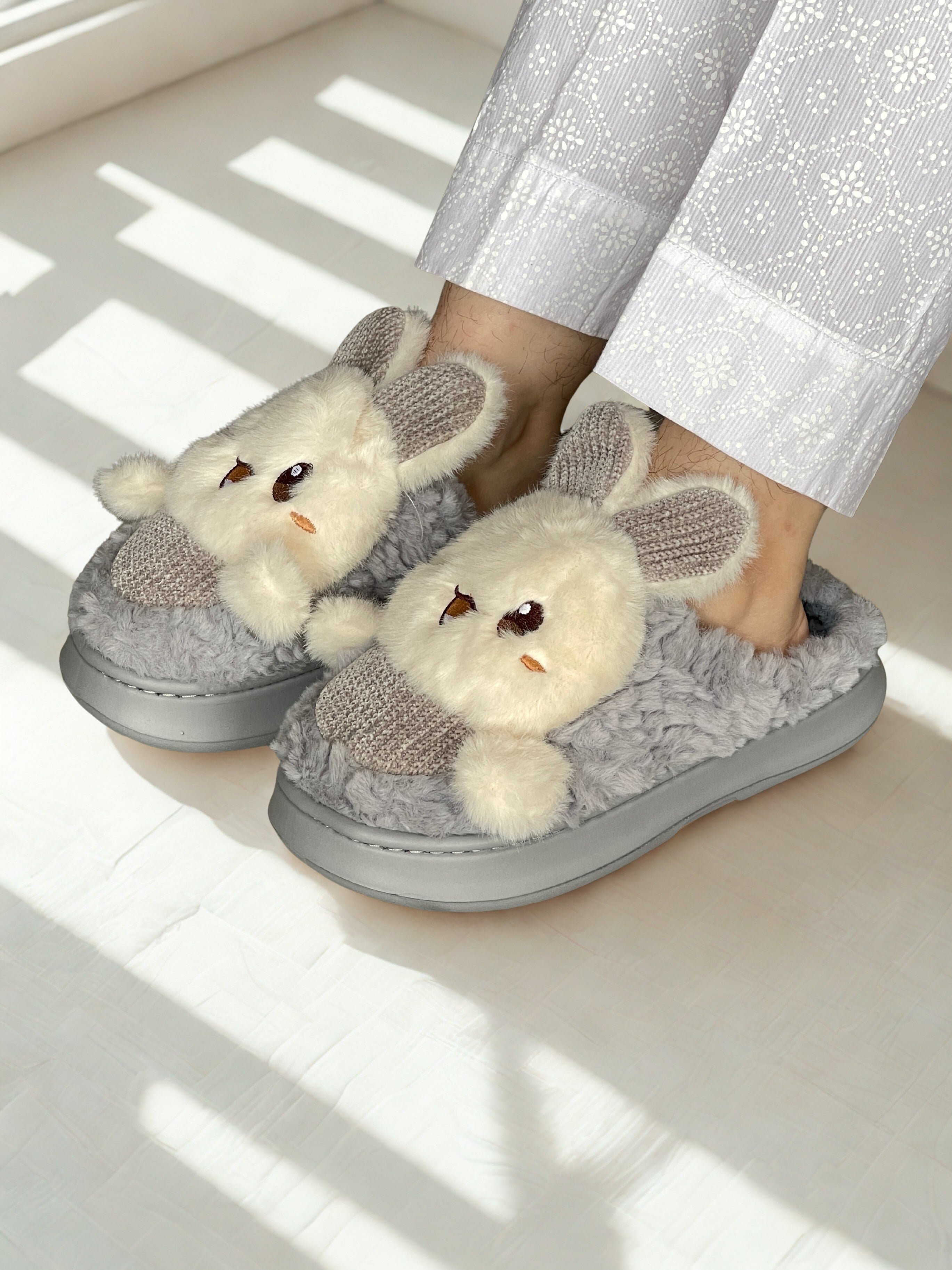 Fuzzy Bunny Mules