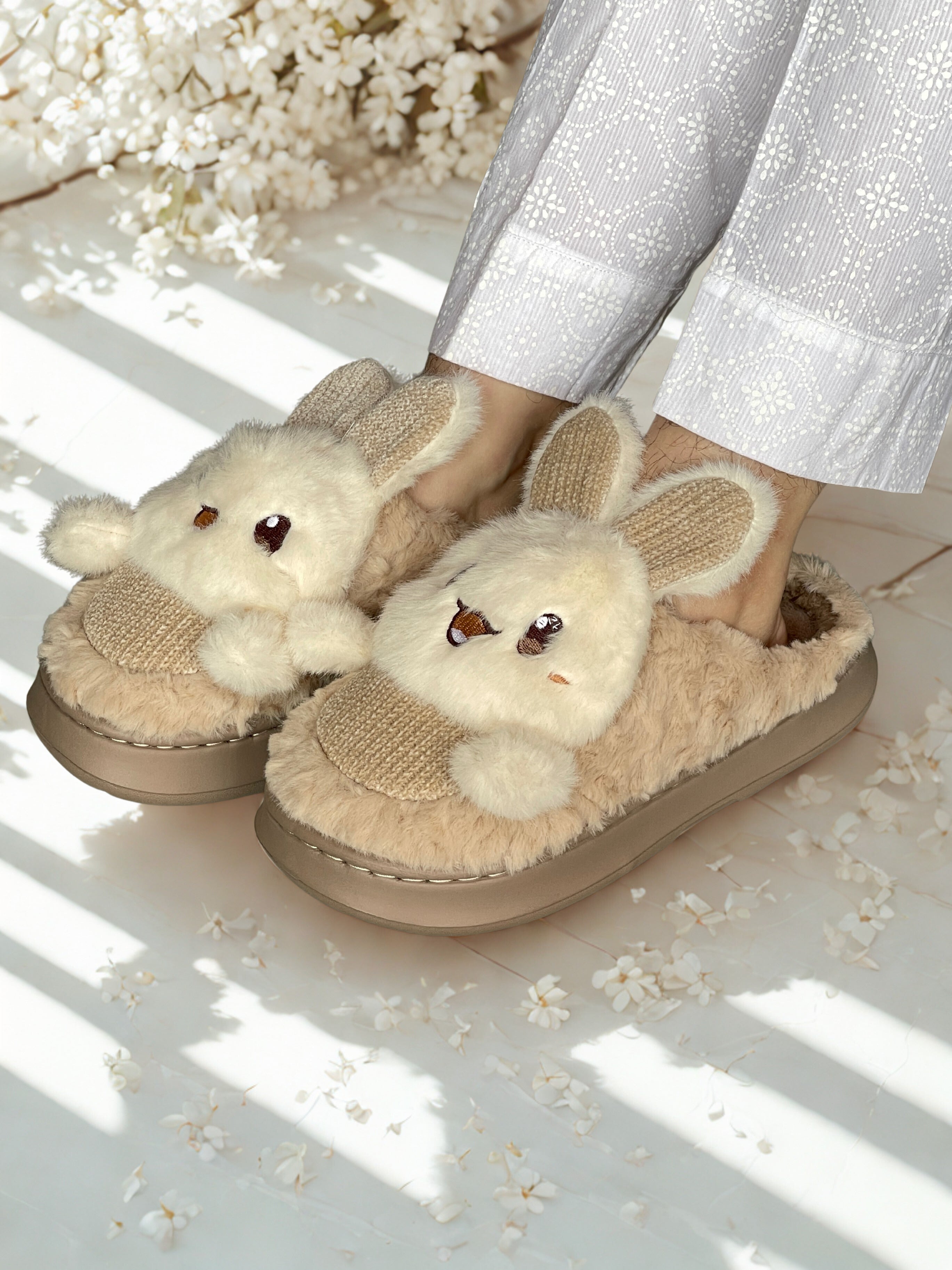 Fuzzy Bunny Mules